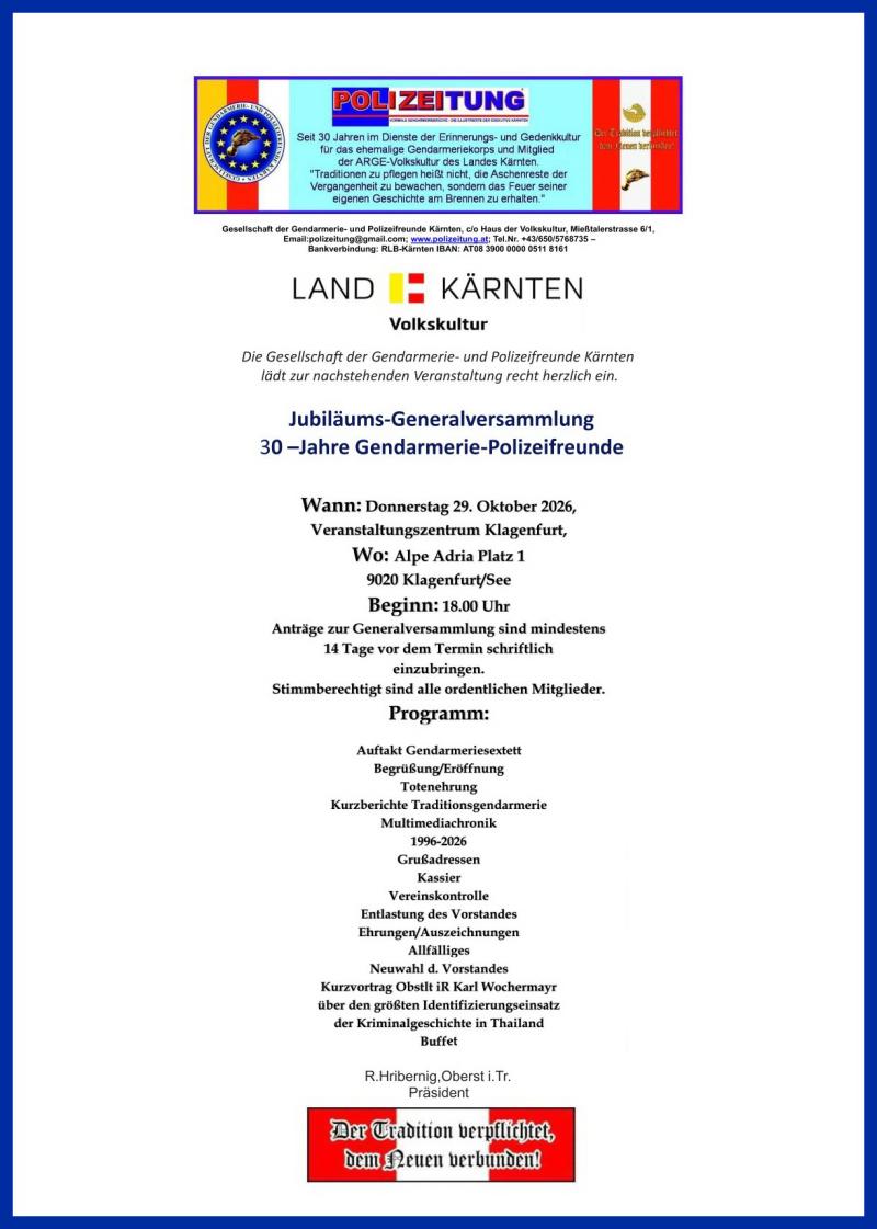 Generalversammlung 2026