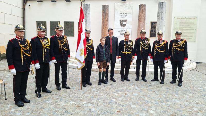 Traditionsgendarmerie bei 10. Oktoberfeiern aktiv