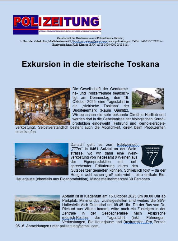 Reise in die steirische Toskana