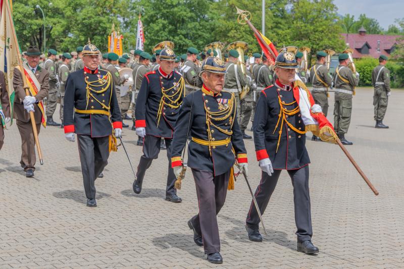 Traditionsgendarmerie bei Traditionstagen des Stabsbataillons 7 und der Pioniere in Villach